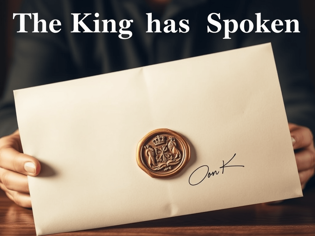 The King has&nbsp;Spoken